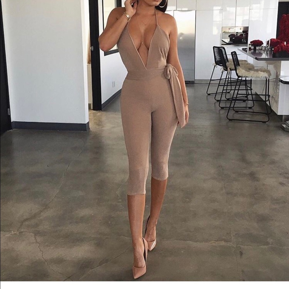 Tan Romper